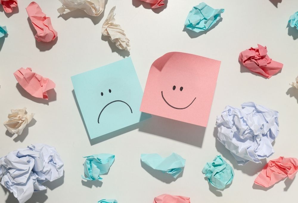 快不快の感覚を表したイラスト